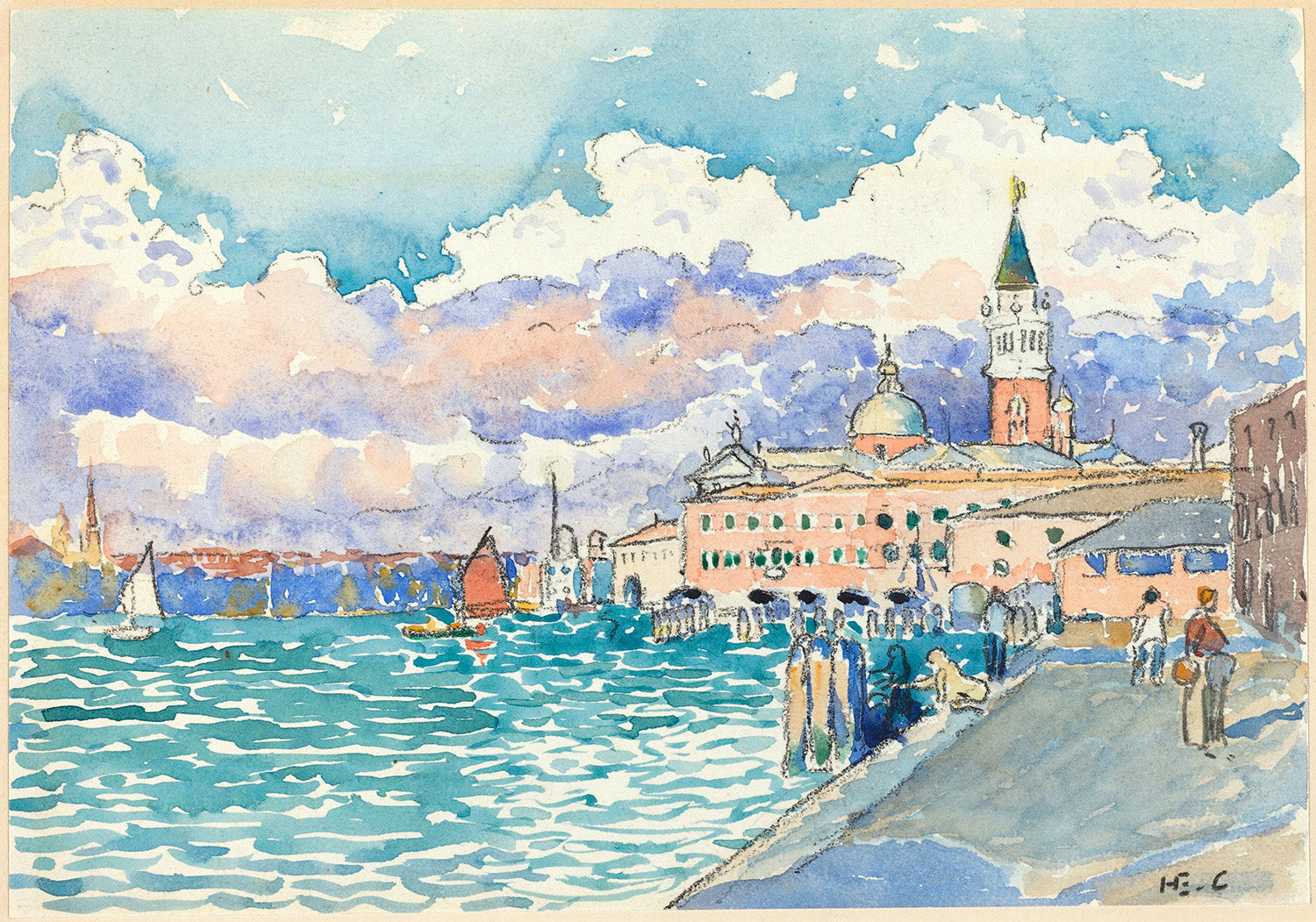 Venice by Henri Edmond Cross Art Print