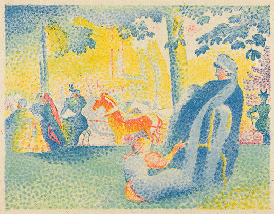 Les Champs-ElysŽes by Henri Edmond Cross Art Print