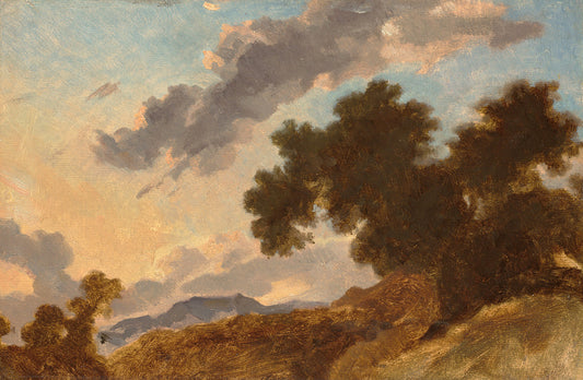 Mountain Landscape at Sunset by Jean Honore Fragonard Art Print