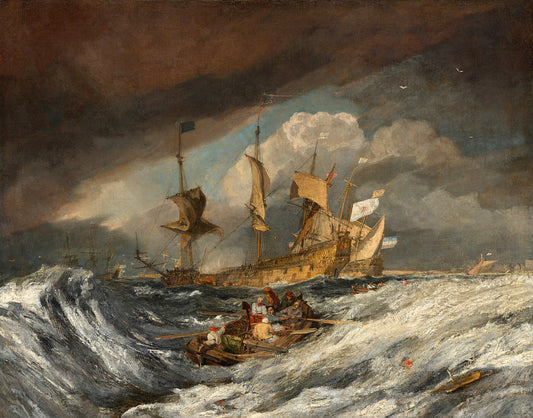 Boats Carrying Out Anchors to the Dutch Men of War by Joseph Mallord William Turner Art Print
