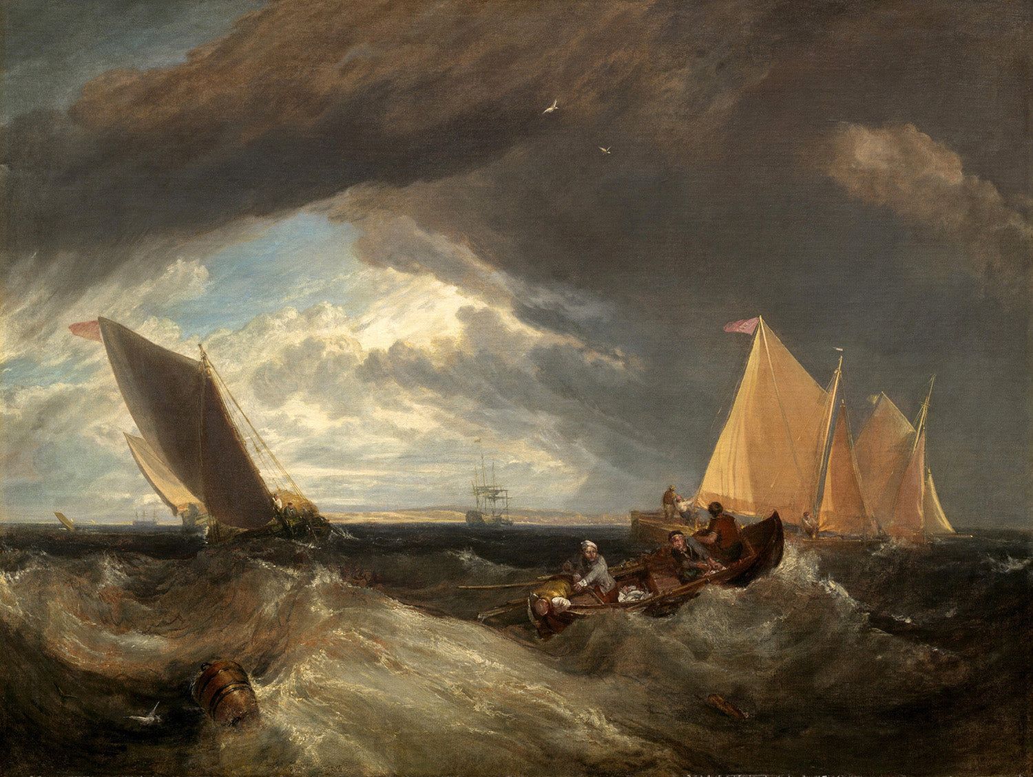 The Junction of the Thames and the Medway by Joseph Mallord William Turner Art Print