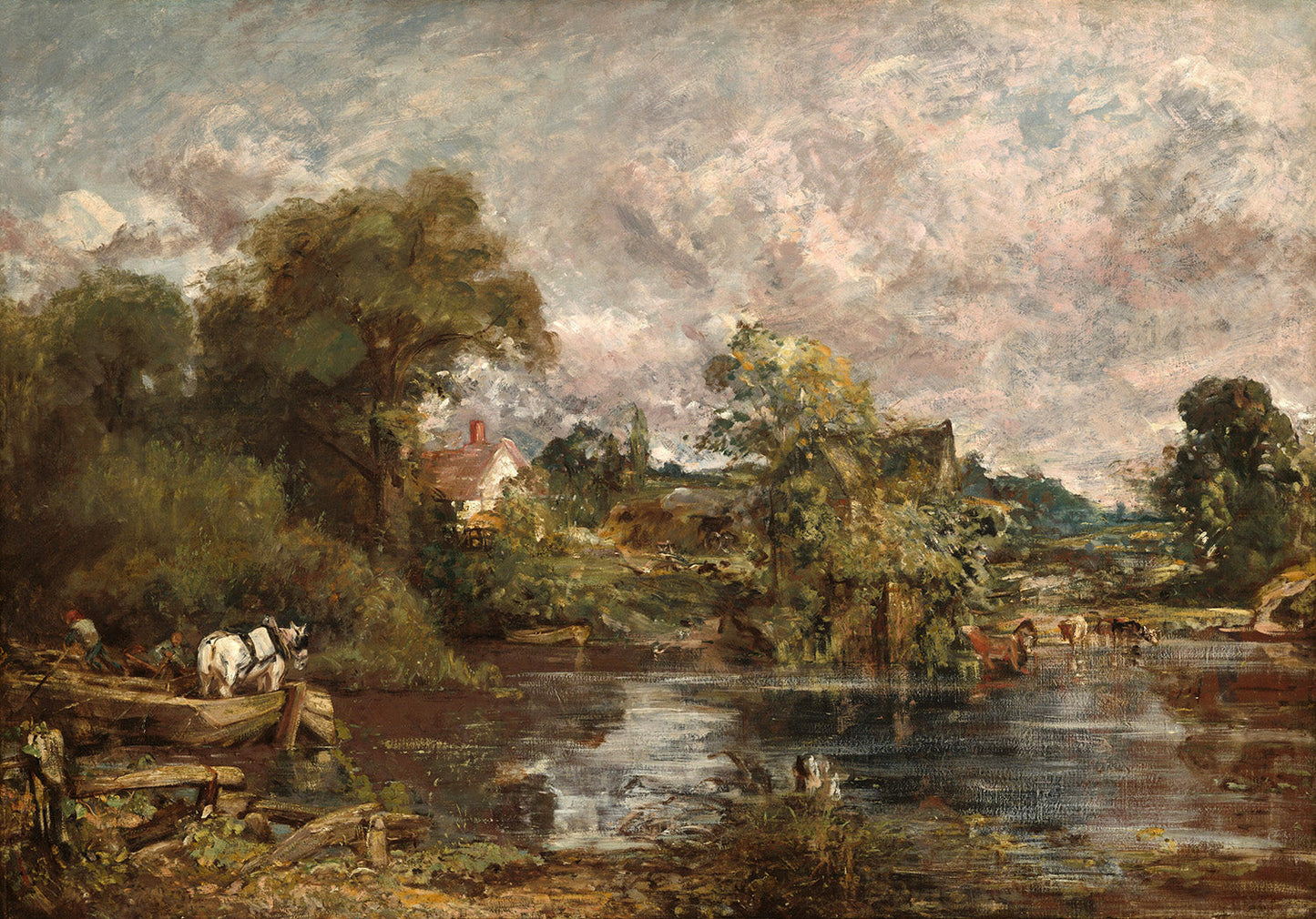 The White Horse by John Constable Art Print