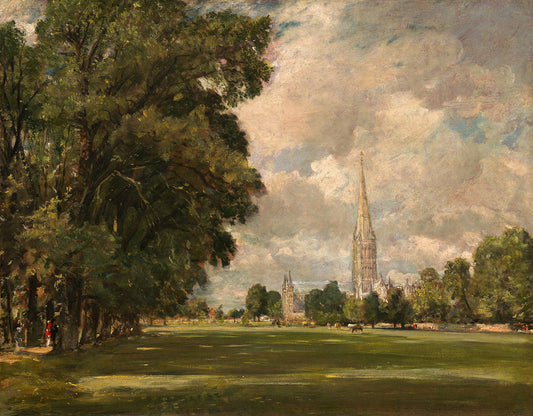 Salisbury Cathedral from Lower Marsh Close by John Constable Art Print