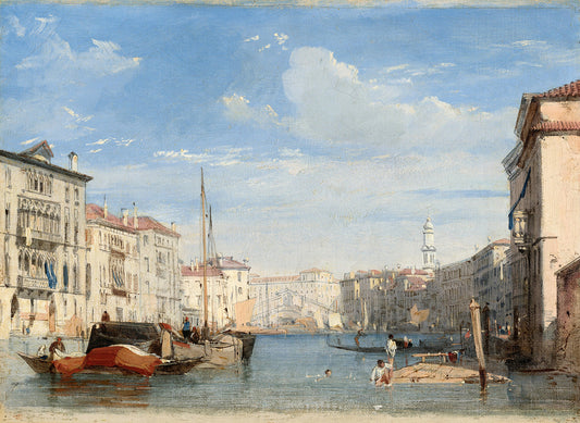 The Grand Canal by Richard Parkes Bonington Art Print
