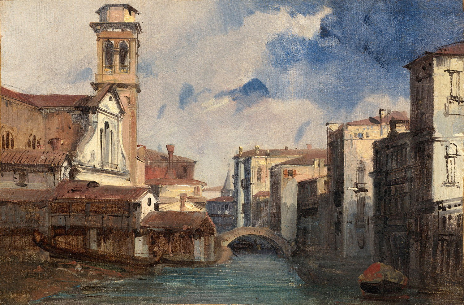 The Church of San Trovaso, Venice by Jules-Romain Joyant Art Print