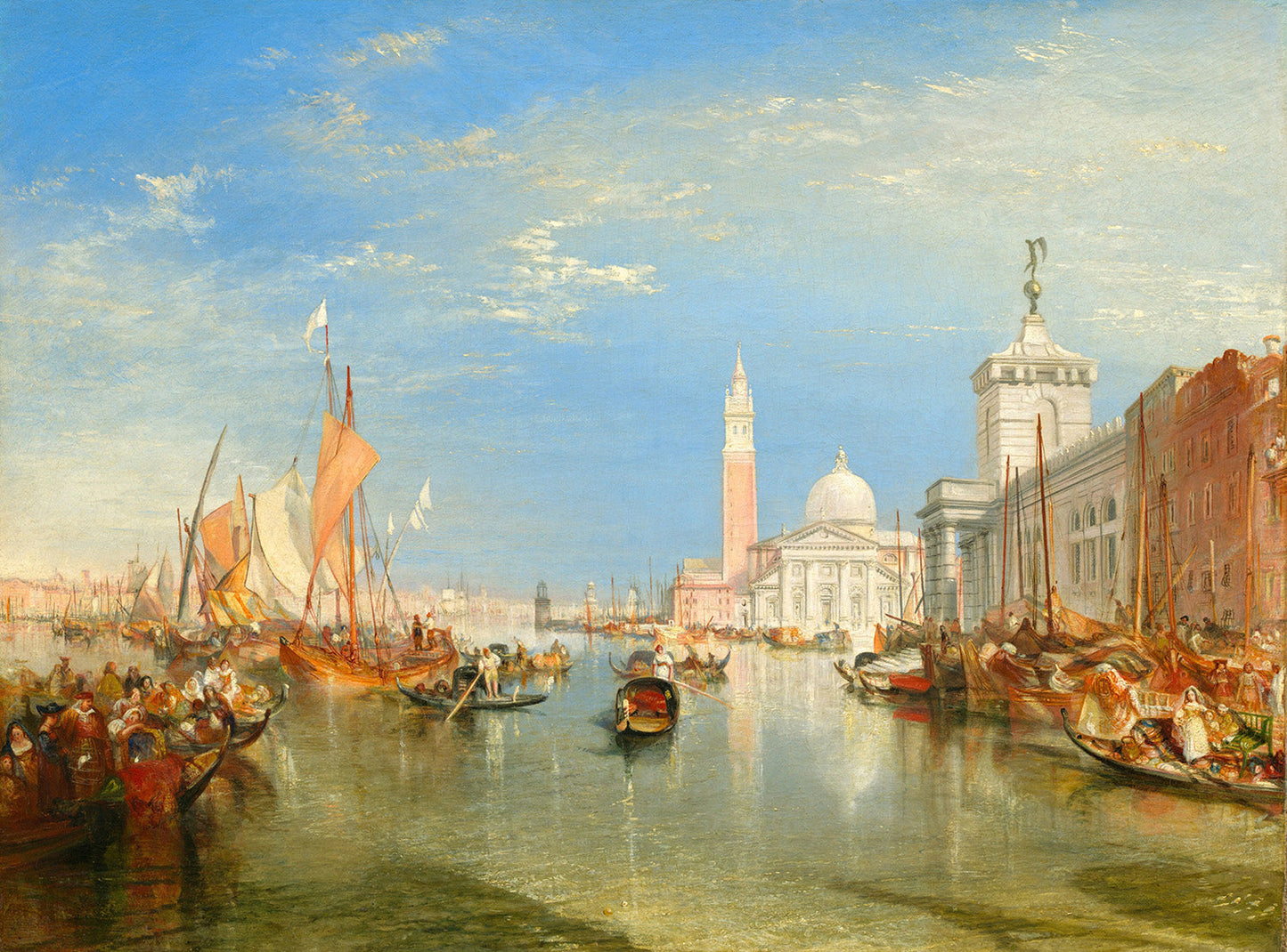 Venice: The Dogana and San Giorgio Maggiore by Joseph Mallord William Turner Art Print