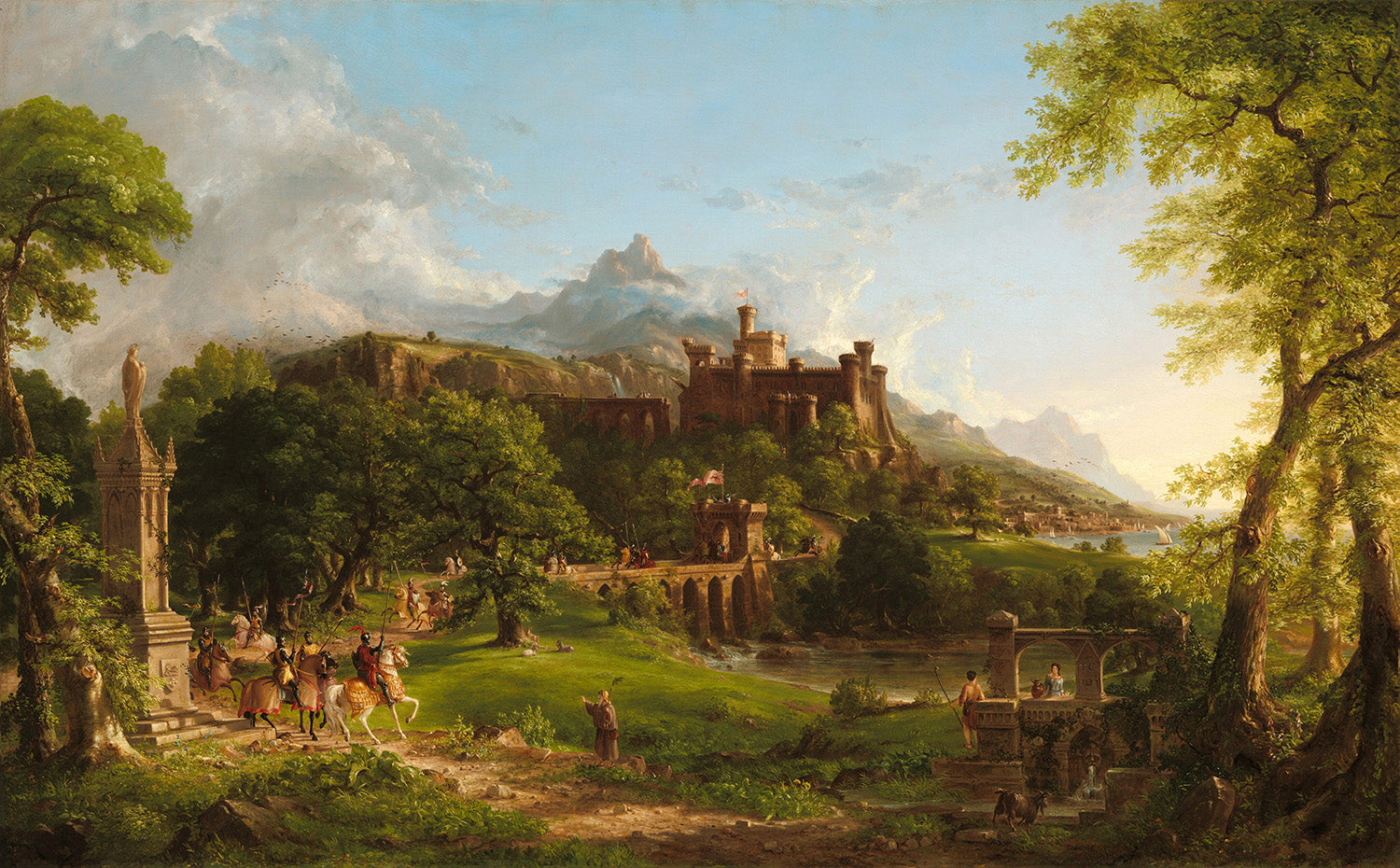 The Departure by Thomas Cole Art Print