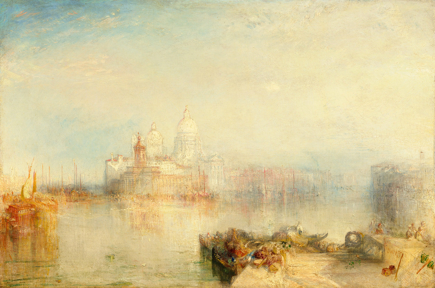 The Dogana and Santa Maria della Salute, Venice by Joseph Mallord William Turner Art Print
