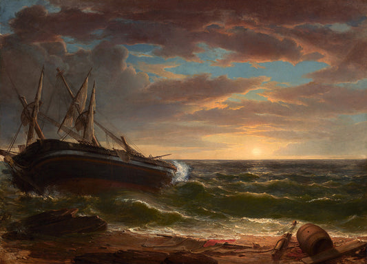 The Stranded Ship by Asher Brown Durand Art Print