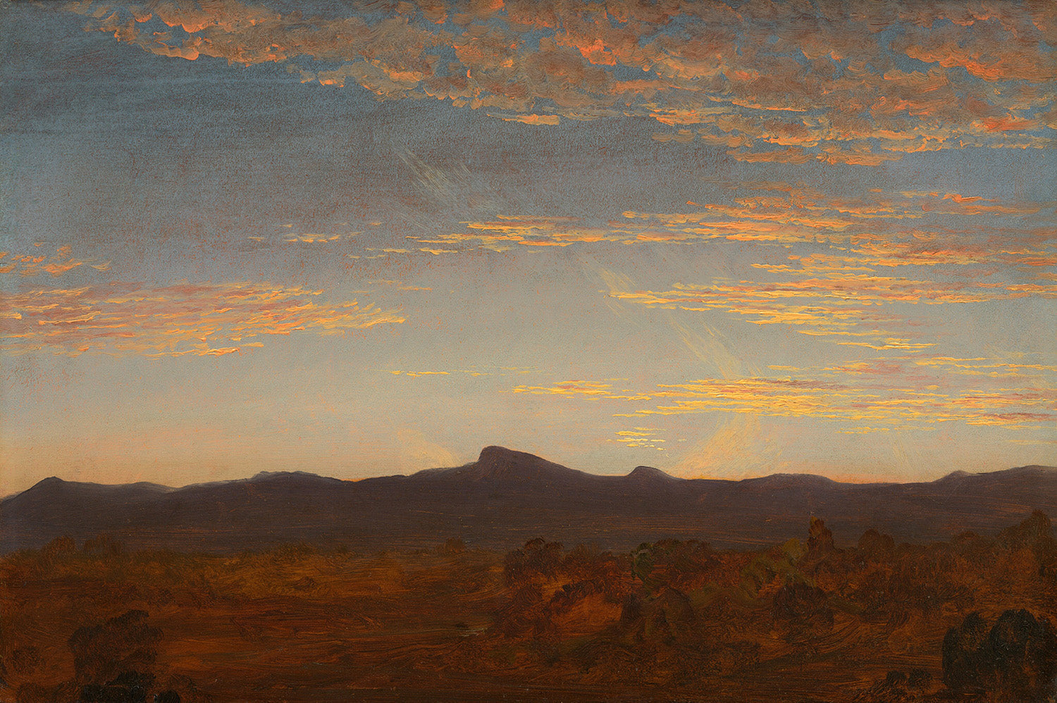 Study for "Catskill Creek" by Thomas Cole Art Print