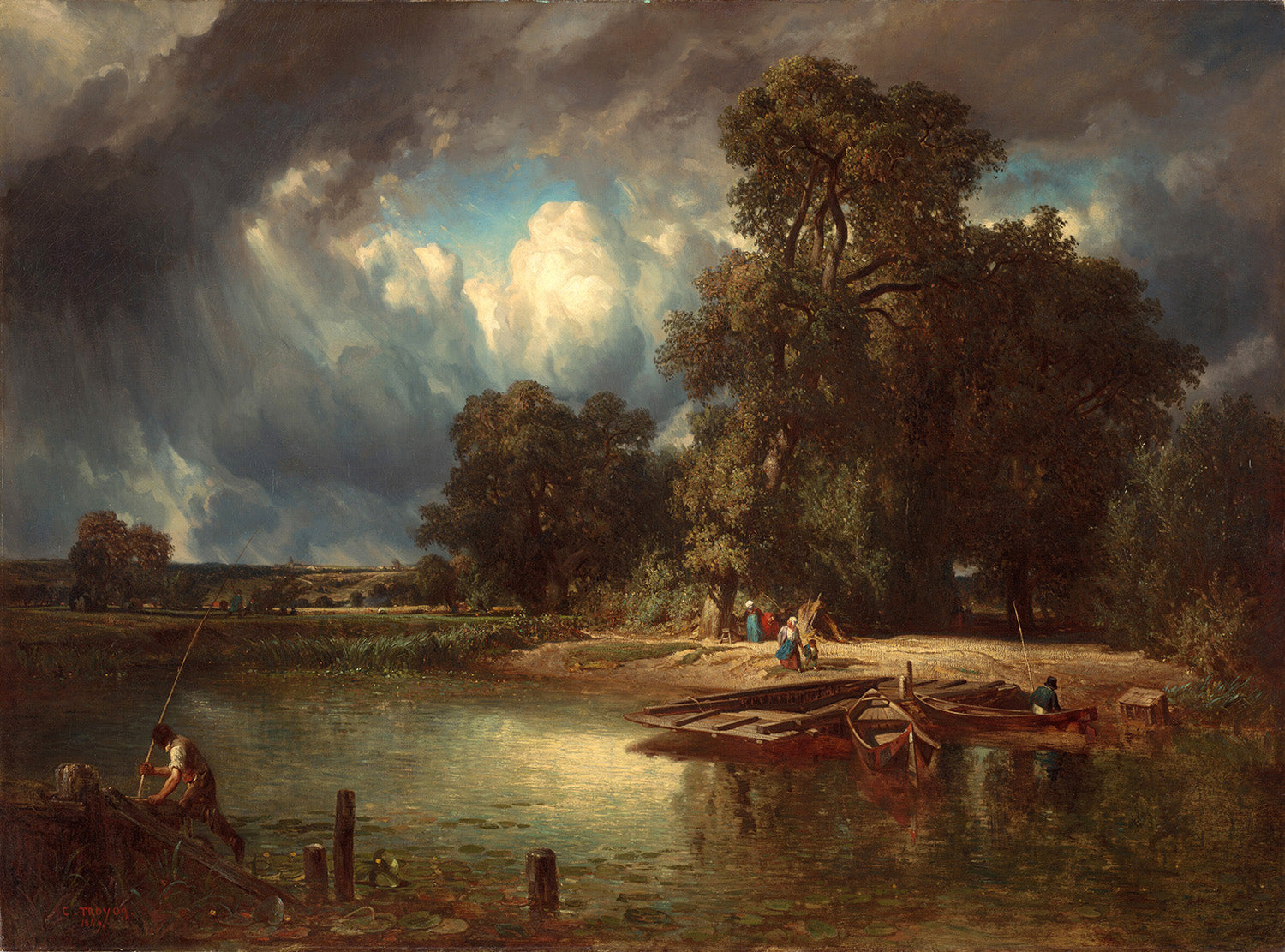 The Approaching Storm by Constant Troyon Art Print