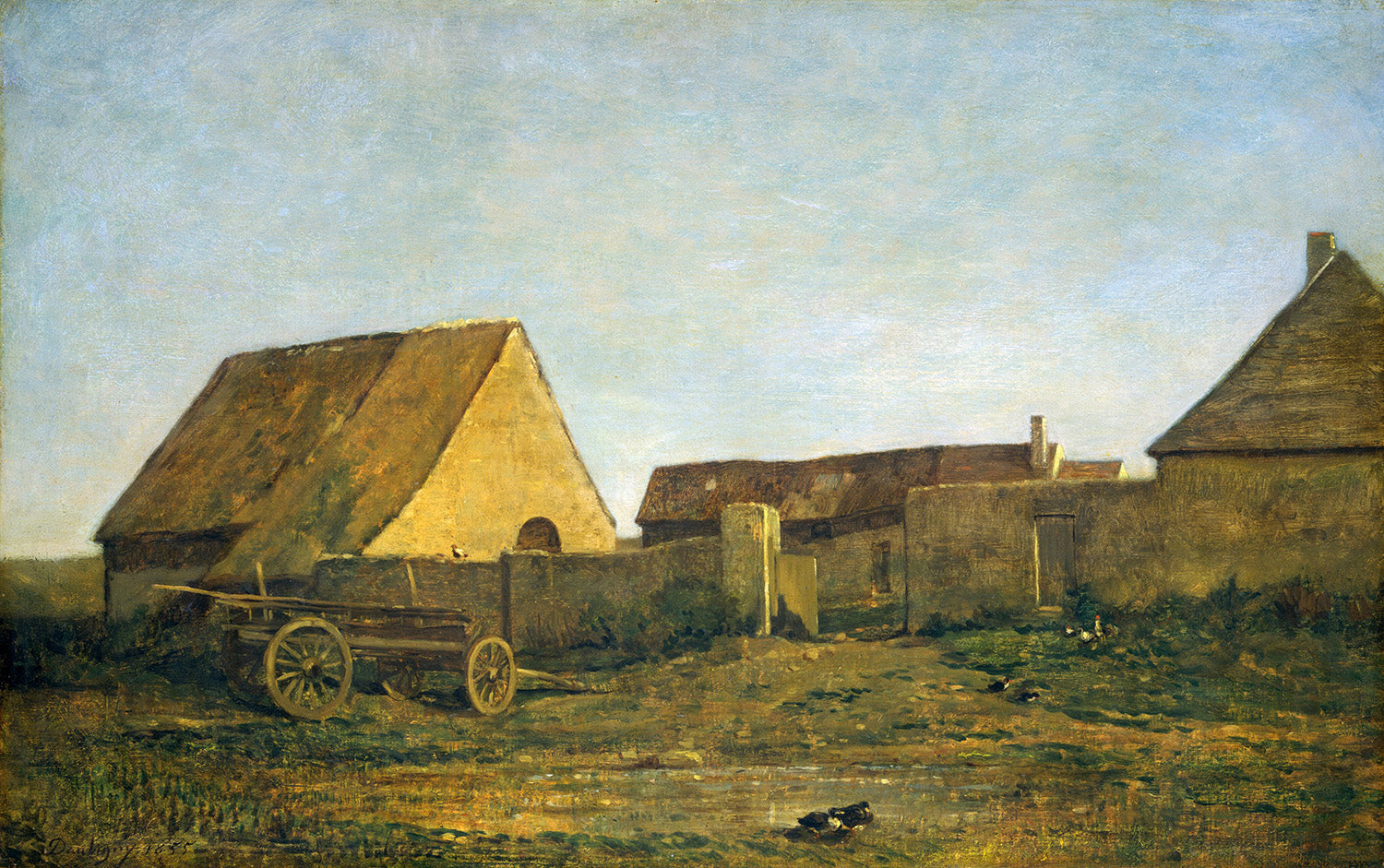 The Farm by Charles-Fran�ois Daubigny Art Print