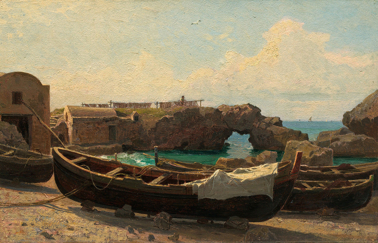 Marina Piccola, Capri by William Stanley Haseltine Art Print