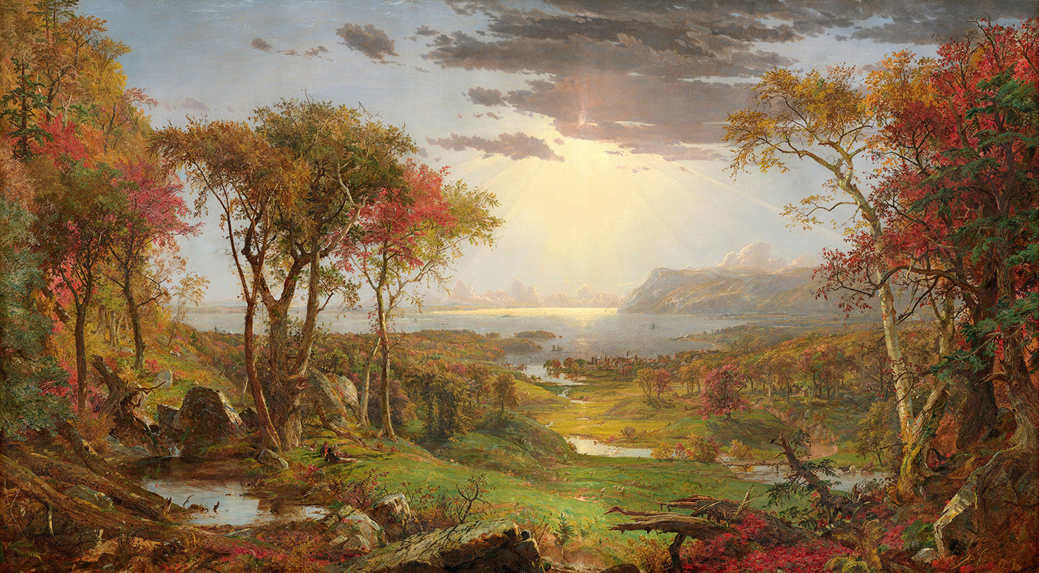 Autumn - On the Hudson River by Jasper Francis Cropsey Art Print