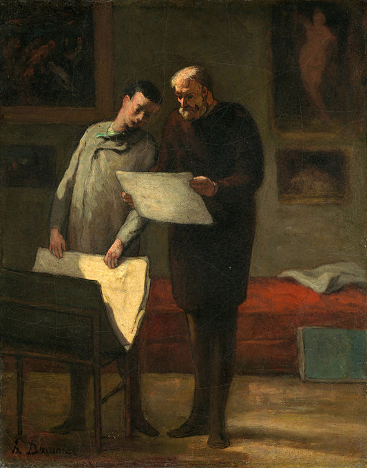 Advice to a Young Artist by Honore Daumier Art Print