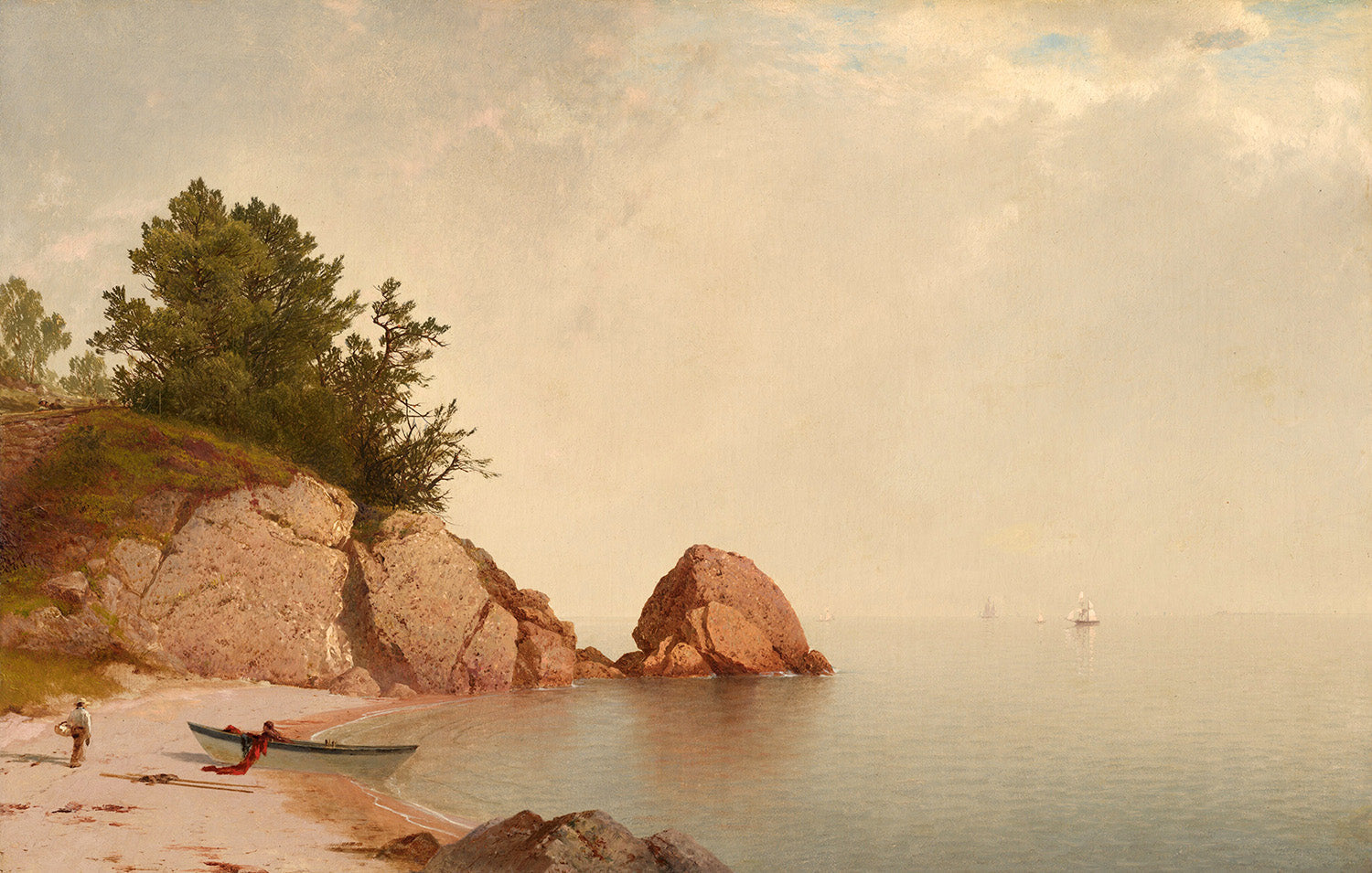 Beach at Beverly by John Frederick Kensett Art Print