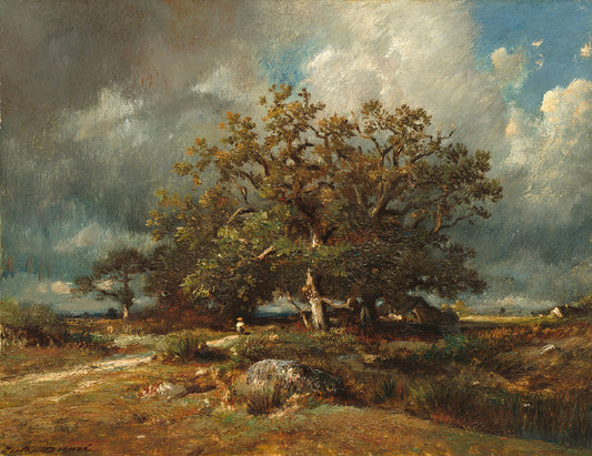 The Old Oak by Jules Dupre Art Print