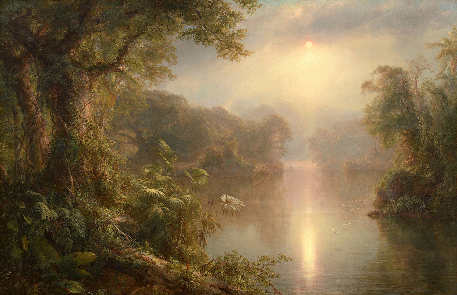 El Rio de Luz (The River of Light) by Frederic Edwin Church Art Print