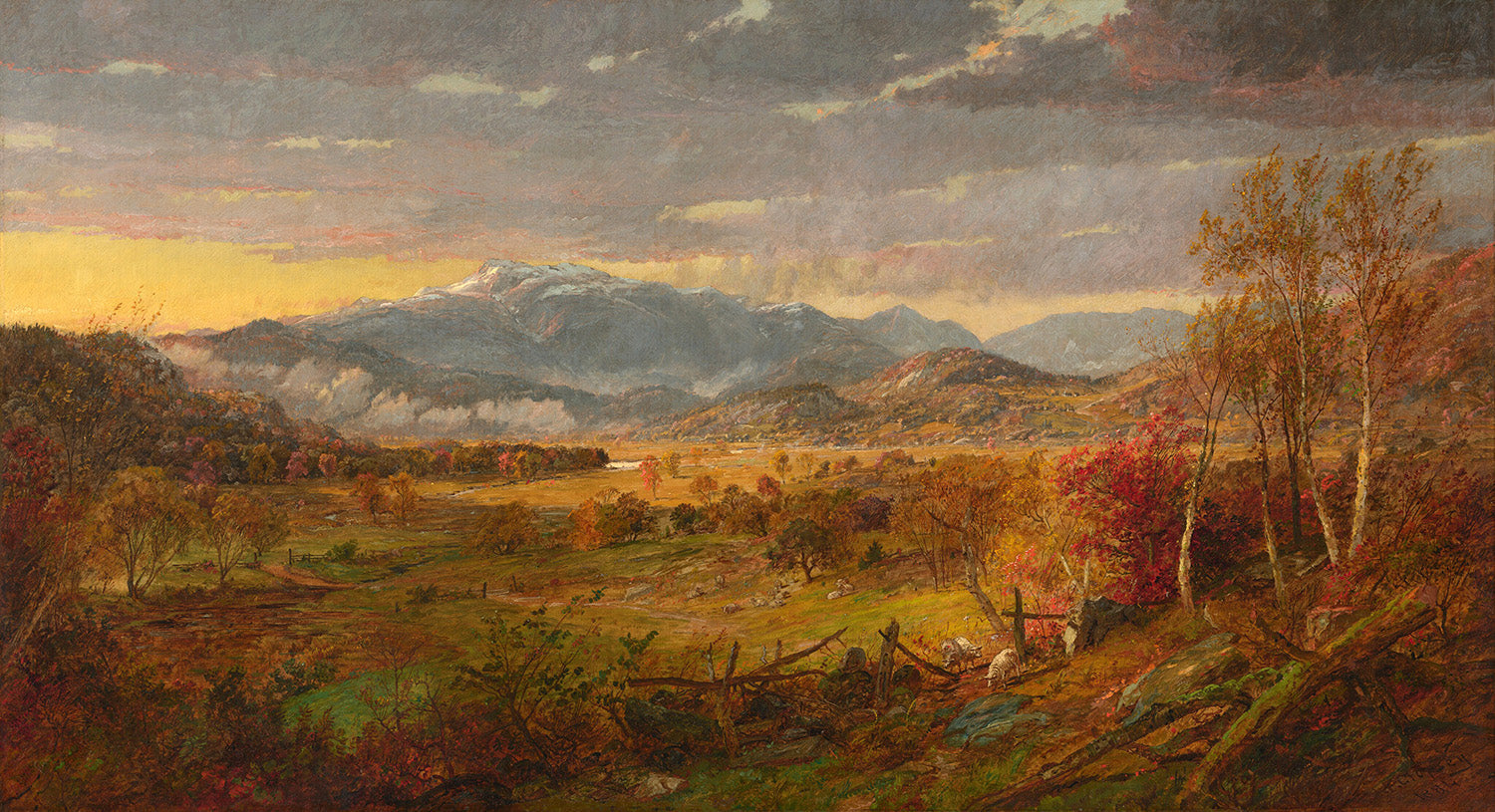 View of Mt. Washington by Jasper Francis Cropsey Art Print