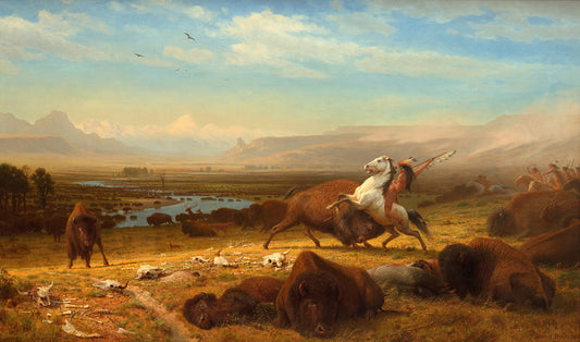 The Last of the Buffalo by Albert Bierstadt Art Print