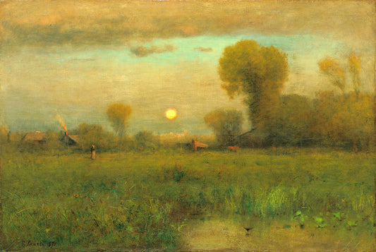 Harvest Moon by George Inness Art Print