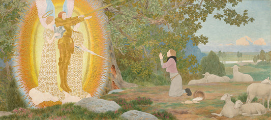 The Vision and Inspiration (Joan of Arc series: I) by Louis Maurice Boutet de Monvel Art Print