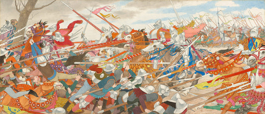 The Turmoil of Conflict (Joan of Arc series: IV) by Louis Maurice Boutet de Monvel Art Print