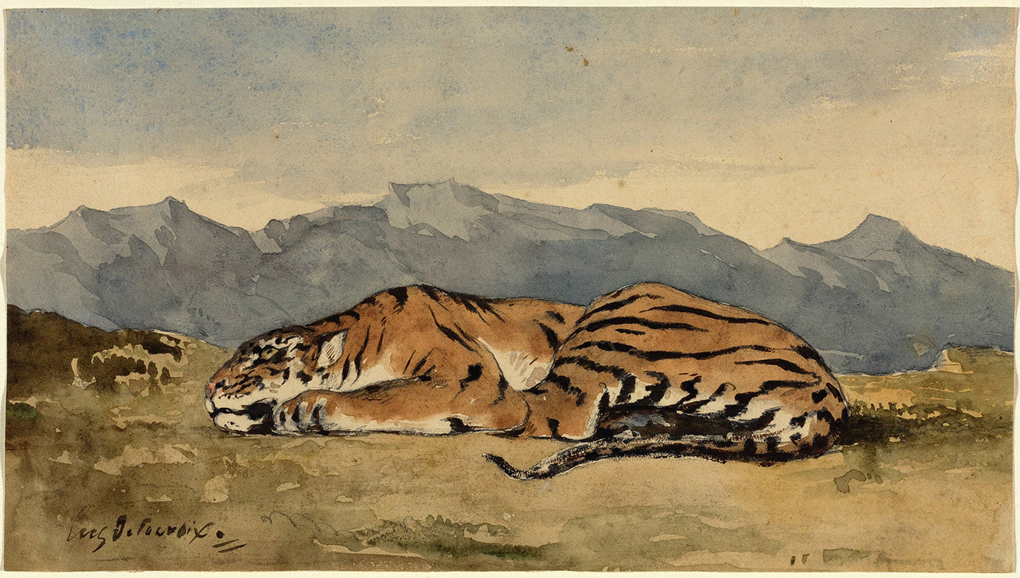 Tiger by Eugene Delacroix Art Print