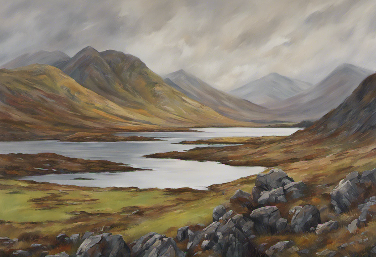 Scottish Highlands Painting II Art Print