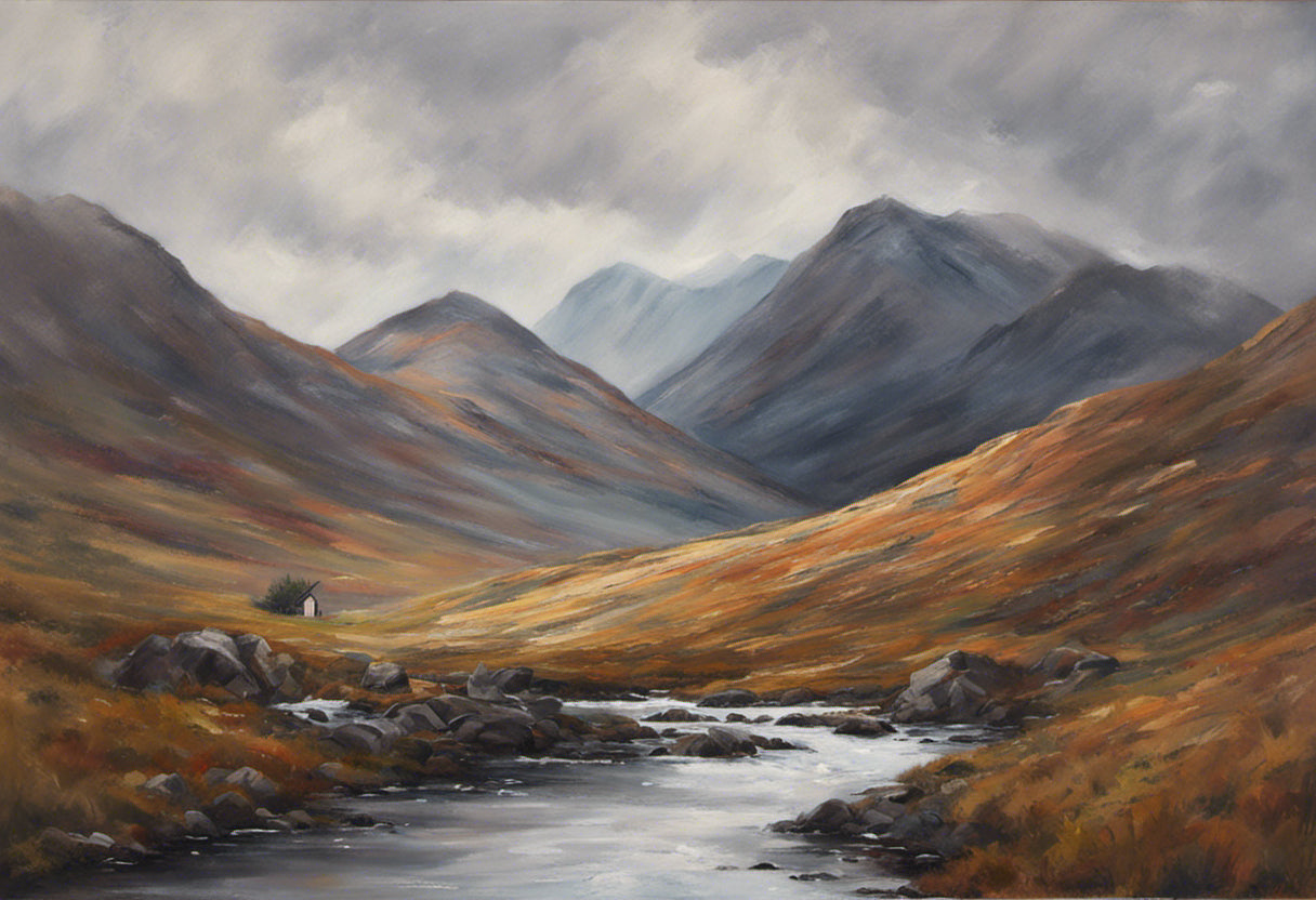 Scottish Highlands Painting III Art Print