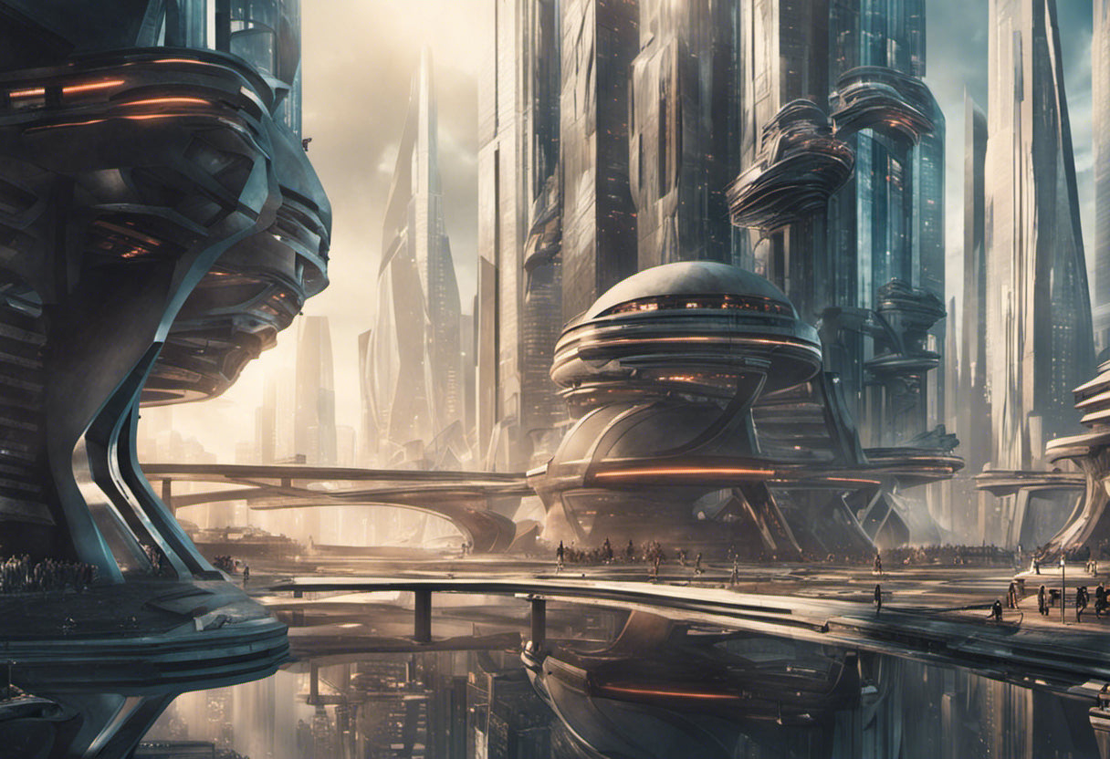Sci-fi City of the Future Digital Painting II Art Print