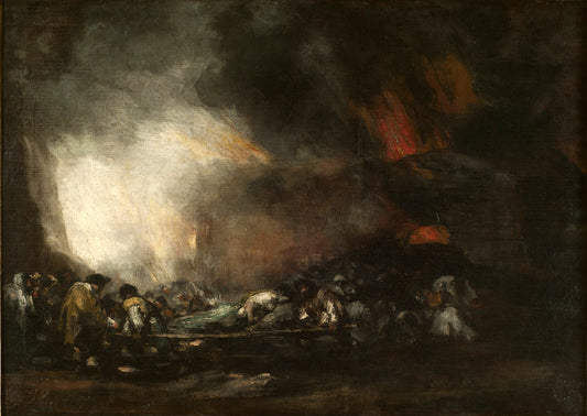 Incendio de un hospital by Francisco de Goya Art Print