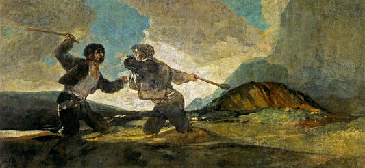 Duelo a garrotazos by Francisco de Goya Art Print