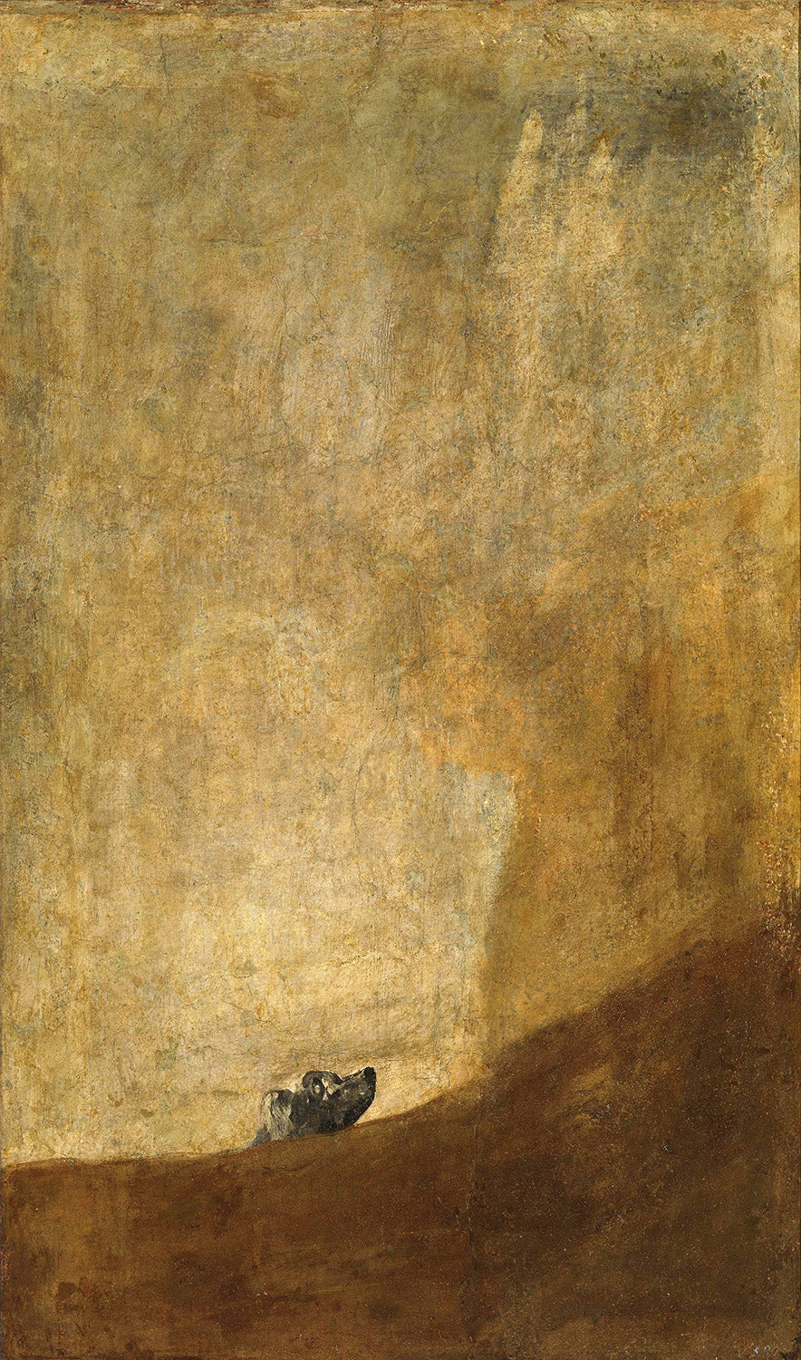 (El perro), The Dog by Francisco de Goya Art Print