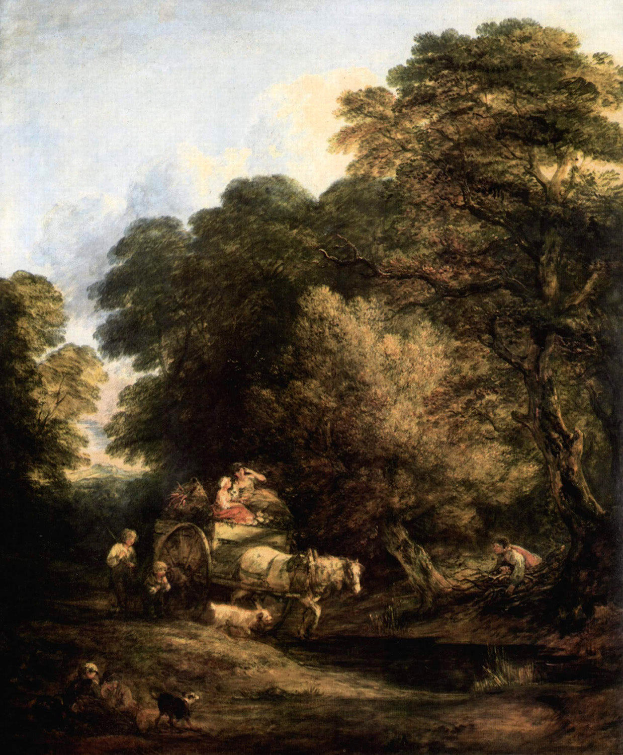 The Market Cart by Thomas Gainsborough Art Print