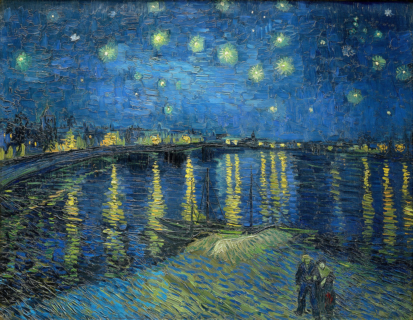 Starry Night Over the Rhone by Vincent van Gogh Art Print