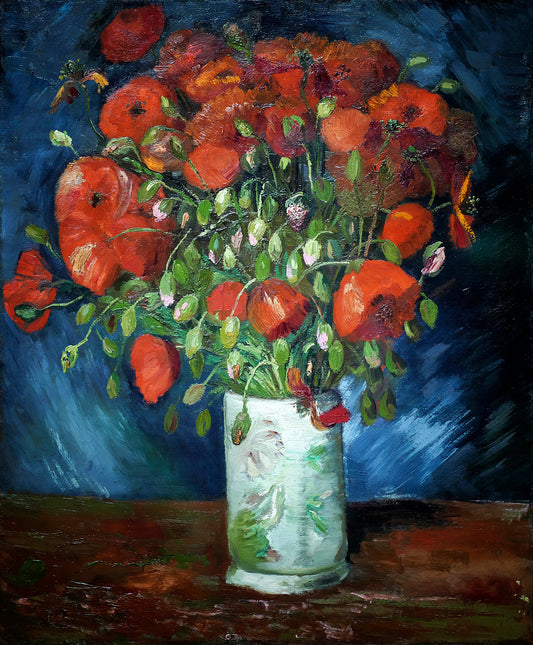 Vase with Poppies by Vincent van Gogh Art Print