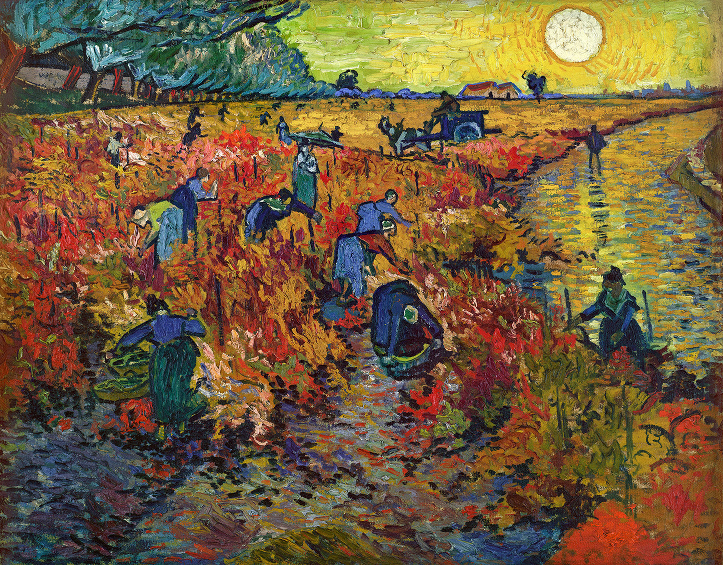 The Red Vineyard by Vincent van Gogh Art Print