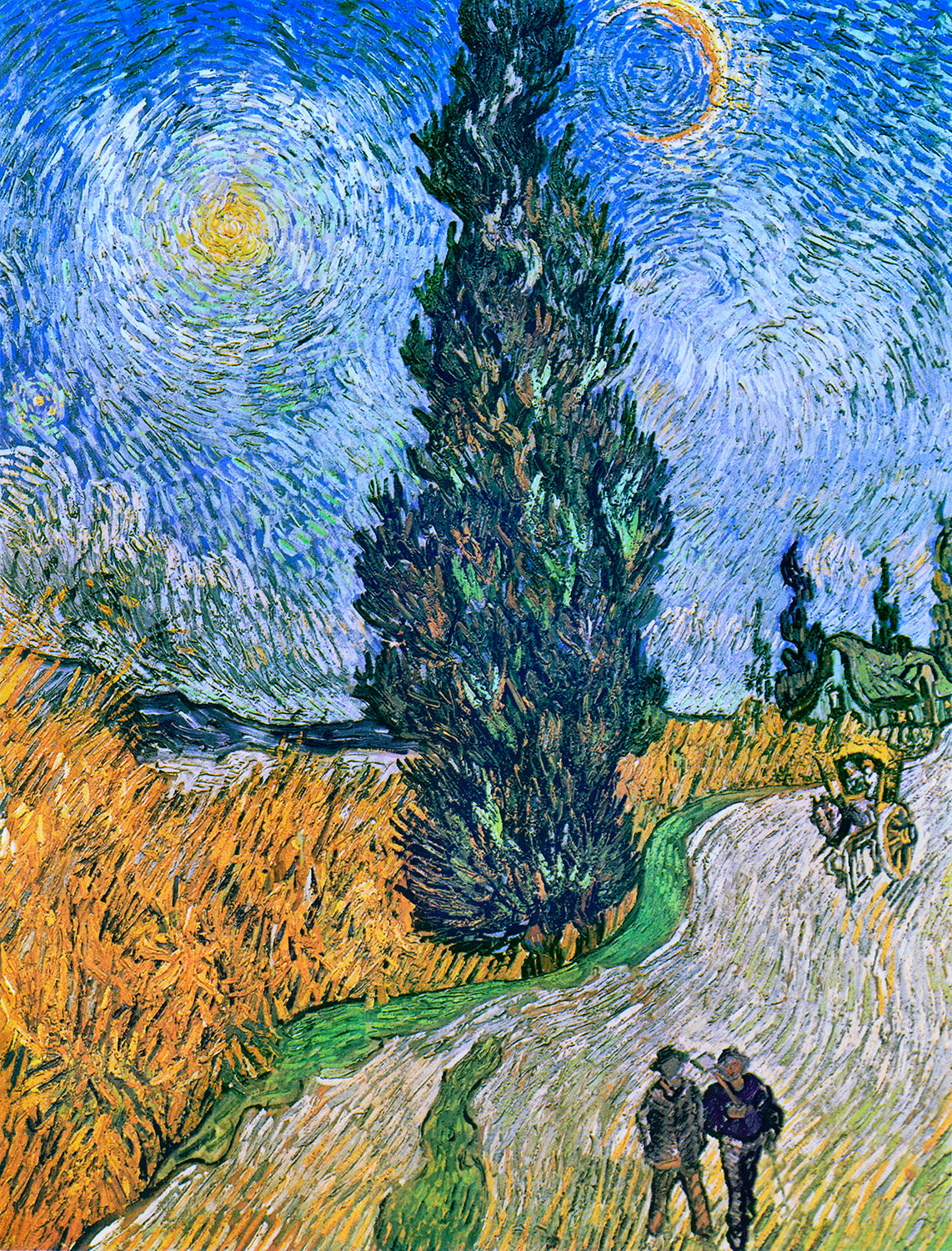 Road with Cypress and Star by Vincent van Gogh Art Print