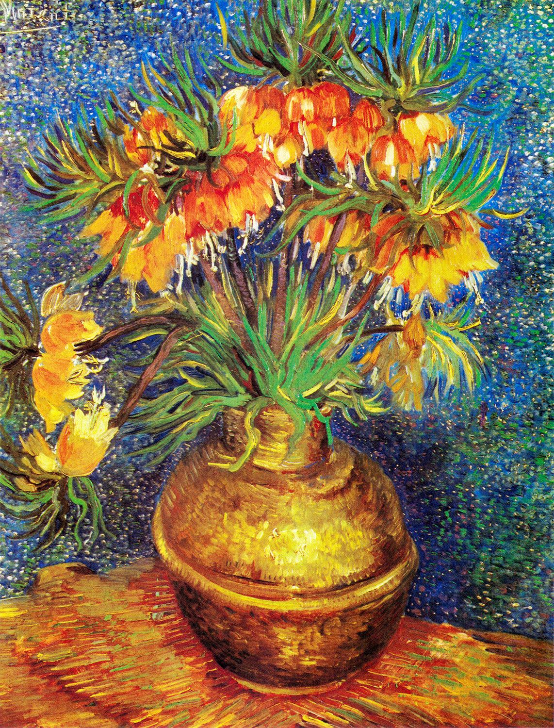 Imperial Fritillaries in a Copper Vase by Vincent van Gogh Art Print