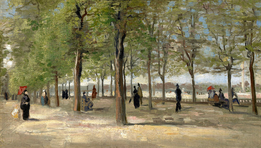 Terrace in the Luxembourg Gardens by Vincent van Gogh Art Print