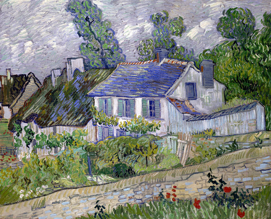 Houses at Auvers by Vincent van Gogh Art Print
