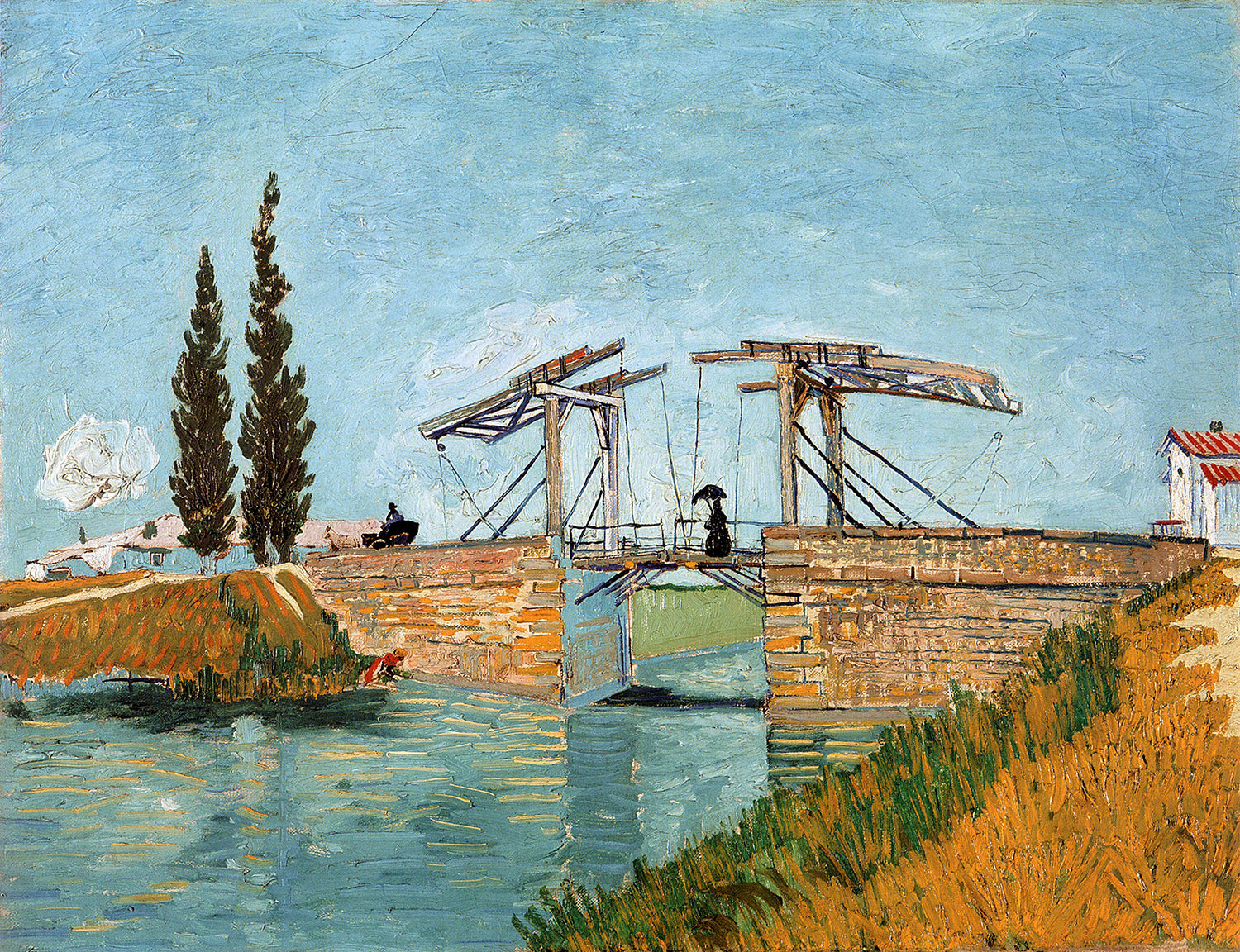 Langlois Bridge at Arles by Vincent van Gogh Art Print
