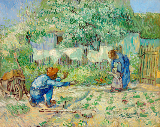 First Steps by Vincent van Gogh Art Print