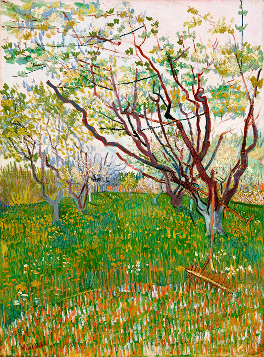 The Flowering Orchard by Vincent van Gogh Art Print