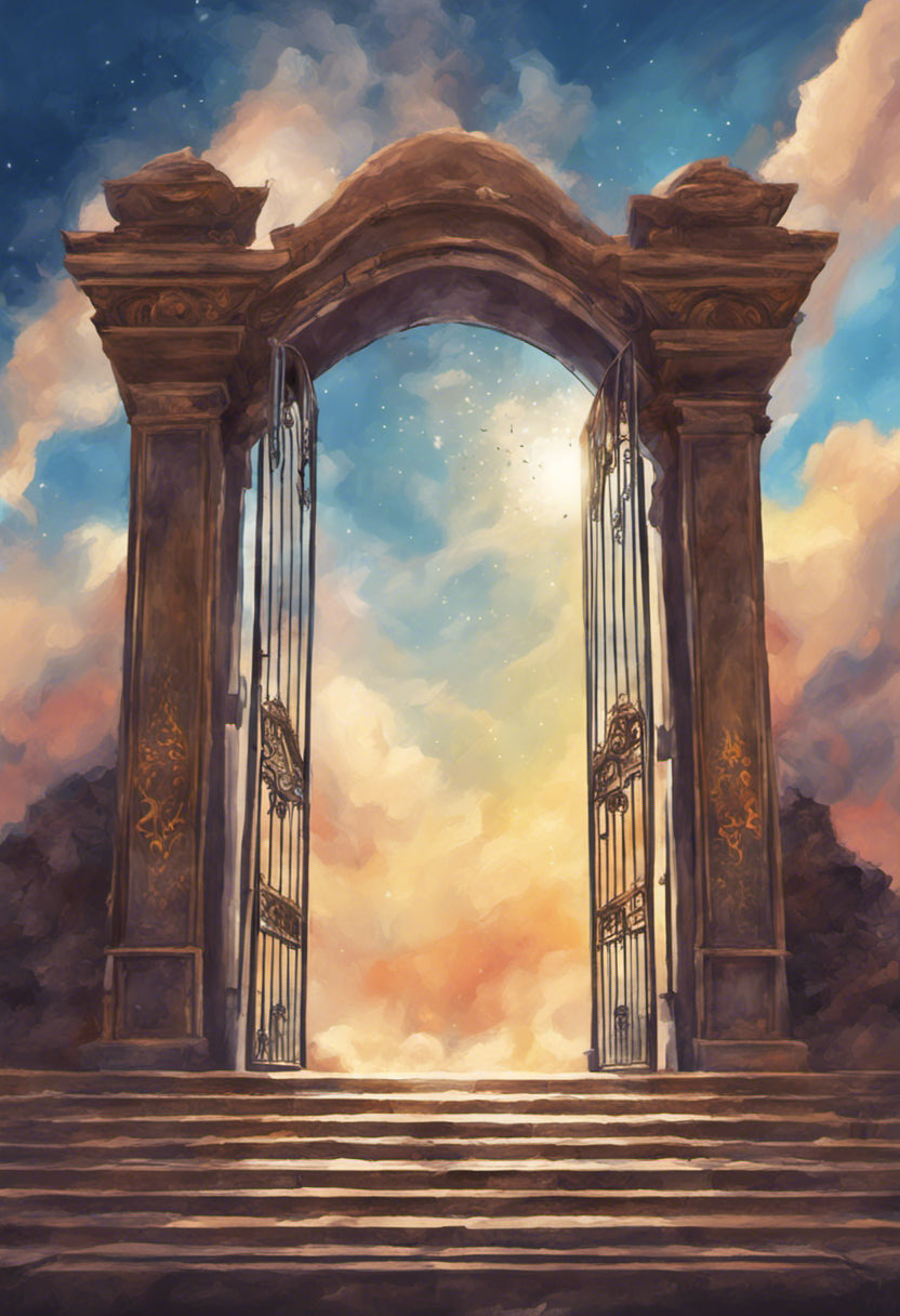 The Gate to Heaven Oil Painting III Art Print