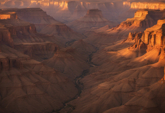 Canyon Valley Golden Hour Photograph Art Print