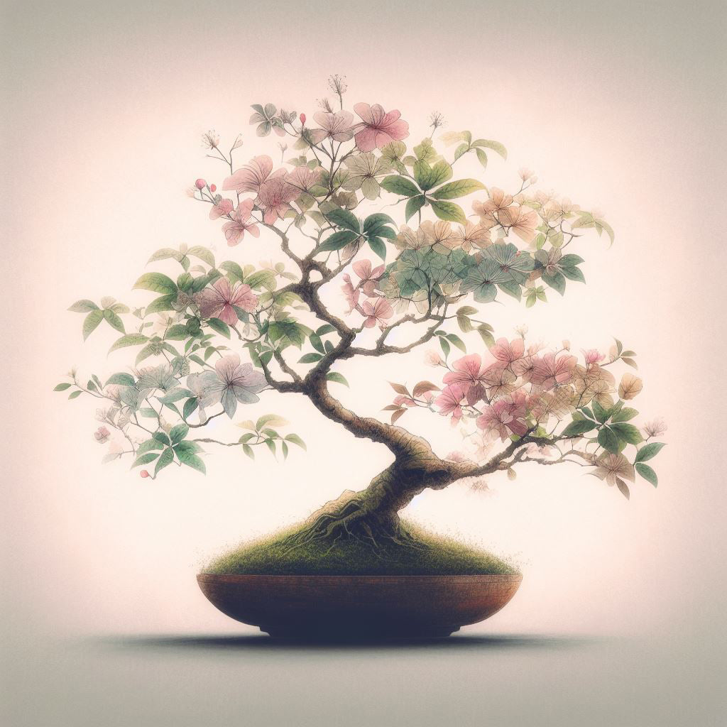 Bonsai Tree Digital Painting II Art Print