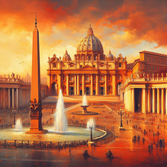 Vatican City Oil Painting Art Print