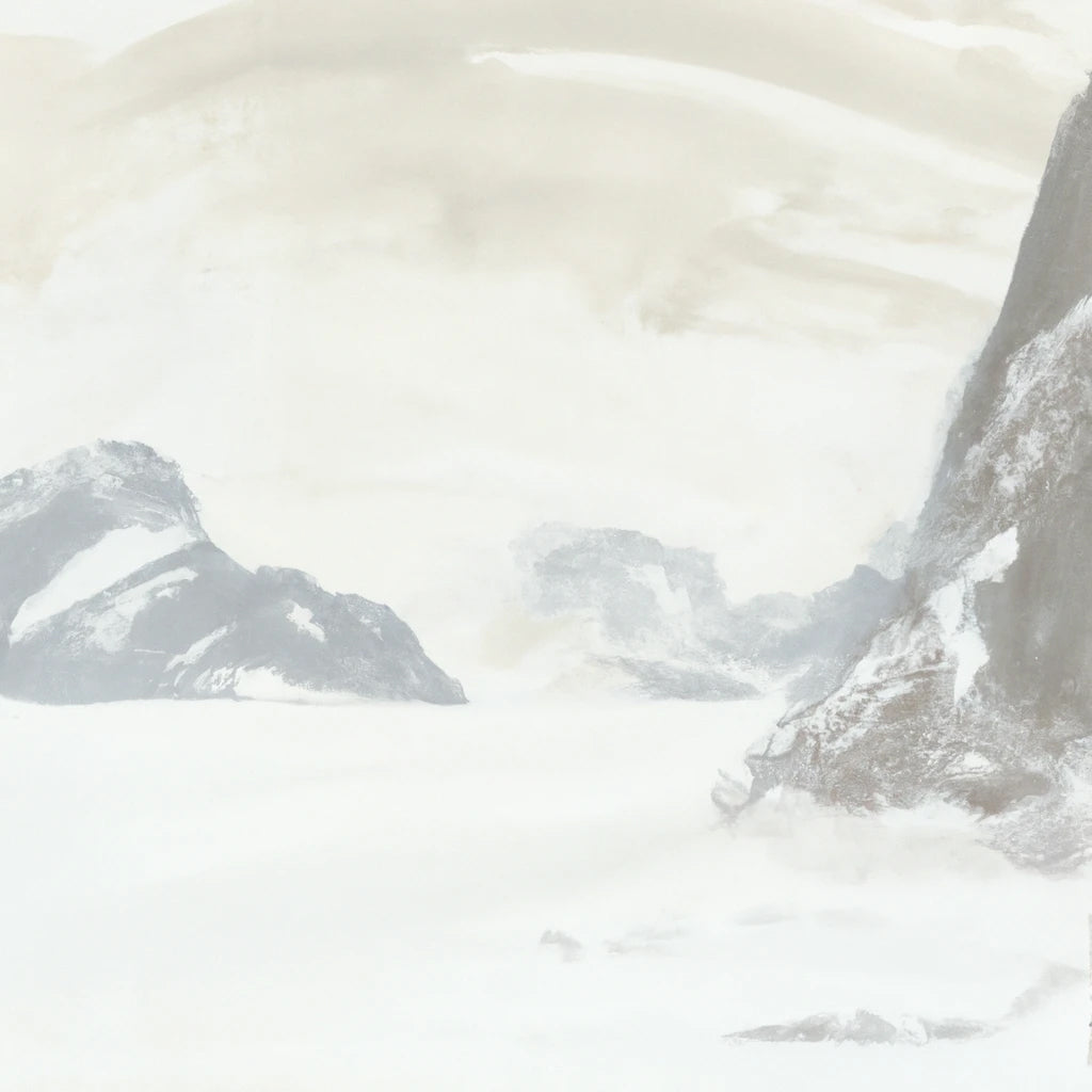 Abstract Snowscape II Art Print – Keep Calm Collection